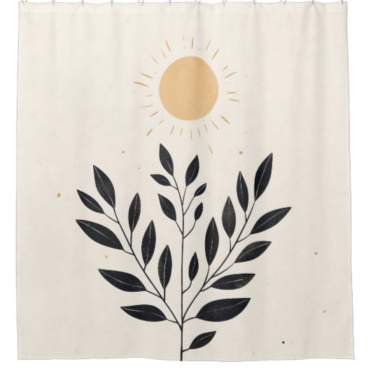 Boho Sunlit Oasis Douchegordijn (Voorkant)