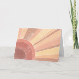 Boho Sunrise Blank Wenskaart Bedankkaart
