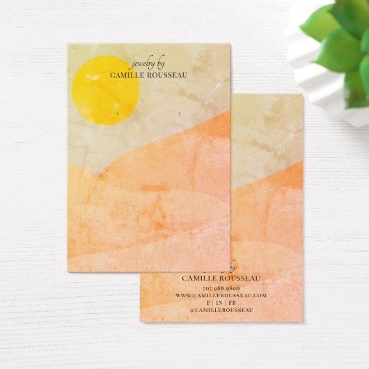 Boho Sunrise Desert Abstracte verkennende Kaart (Bureau)