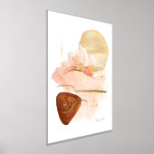 Boho Sunrise Organic Modern Rust Gold Waterverf Folie Afdrukken (Laagn)