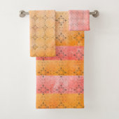 Boho Sunrise Pattern Bad Handdoek (Insitu)