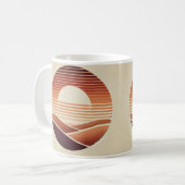 Boho Sunset – Esthetisch op Natuur geïnspireerd de Koffiemok (Voorkant links)