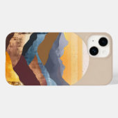 Boho Sunset Mountains Case-Mate iPhone Case (Achterkant (horizontaal))