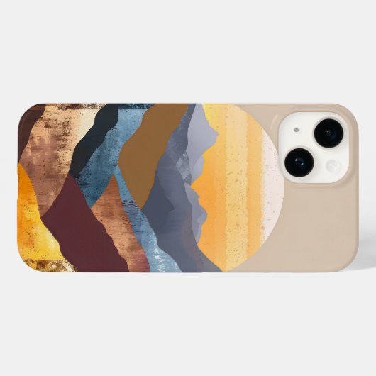 Boho Sunset Mountains Case-Mate iPhone Case (Achterkant (horizontaal))