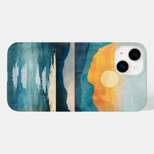Boho Sunset Mountains Case-Mate iPhone Case (Achterkant (horizontaal))
