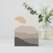 Boho Sunset Torn Paper Art Post Kaart (Staand voorkant)