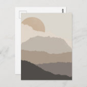 Boho Sunset Torn Paper Art Post Kaart (Voorkant / Achterkant)