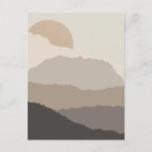 Boho Sunset Torn Paper Art Post Kaart (Voorkant)