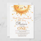 Boho Sunshine 1e verjaardag Kaart (Voorkant)