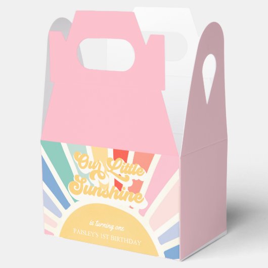 Boho Sunshine 1st reis rond de zondag Bedankdoosjes (Geopend)