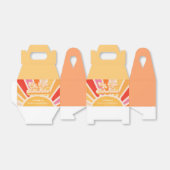 Boho Sunshine 1st reis rond de zondag Bedankdoosjes (Uitgevouwen)