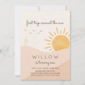 Boho Sunshine 1st reis rond de zondag Kaart (Voorkant)