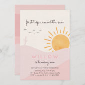 Boho Sunshine 1st reis rond de zondag Kaart (Voorkant / Achterkant)