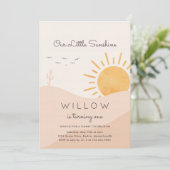 Boho Sunshine 1st reis rond de zondag Kaart (Staand voorkant)