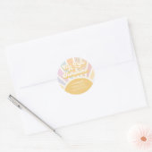 Boho Sunshine 1st reis rond de zondag Ronde Sticker (Envelop)