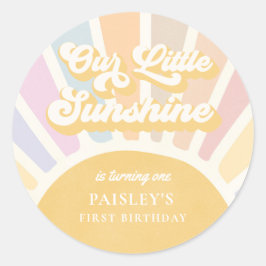 Boho Sunshine 1st reis rond de zondag Ronde Sticker