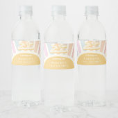 Boho Sunshine 1st reis rond de zondag Waterfles Etiket (Flessen)