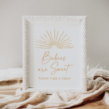 Boho Sunshine Baby shower Baby's zijn Sweet Sign