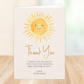 Boho Sunshine Baby shower Bedankkaart