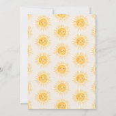 Boho Sunshine Baby Shower Bedankkaart Kaart (Achterkant)