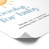 Boho Sunshine Baby shower Boeken Teken Poster (Hoek)