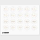 Boho Sunshine Baby shower Classic Round Sticker (Vel)
