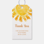 Boho Sunshine Baby shower Dank je wel Cadeaulabel (Voorkant)