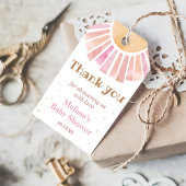 Boho Sunshine Baby shower Dank u Cadeau Labels Cadeaulabel