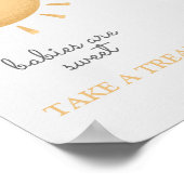 Boho Sunshine Baby shower Favorieten teken Poster (Hoek)