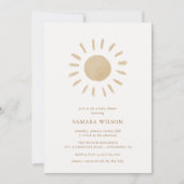Boho Sunshine Baby shower Invitation Kaart (Voorkant)