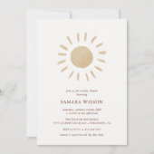 Boho Sunshine Baby shower Invitation Kaart (Voorkant)