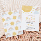 Boho Sunshine Baby Shower Kaart