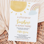 Boho Sunshine Baby Shower Kaart
