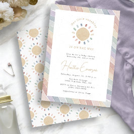 Boho Sunshine Baby shower Kaart