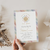 Boho Sunshine Baby shower Kaart
