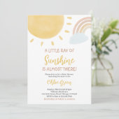 Boho Sunshine Baby shower Kaart (Staand voorkant)