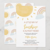 Boho Sunshine Baby shower Kaart (Voorkant / Achterkant)