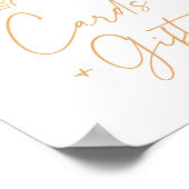 Boho Sunshine Baby shower Kaarten en cadeaubordje Poster (Hoek)