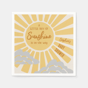 Boho Sunshine Baby shower Napkins Servet