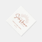 Boho Sunshine Baby shower Napkins Servet (Hoek)