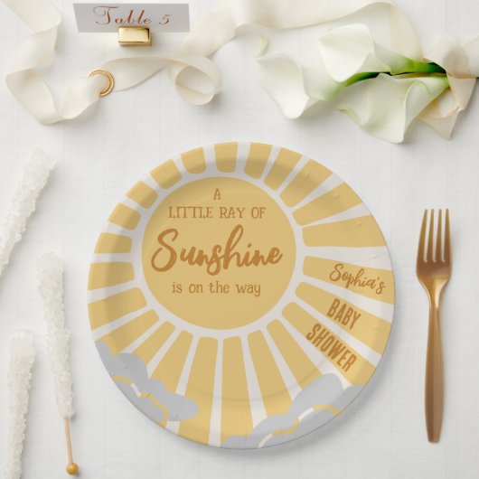 Boho Sunshine Baby shower Paper Bord (Huwelijk)
