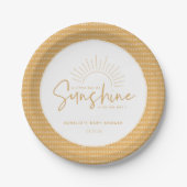 Boho Sunshine Baby shower Paper Bord (Voorkant)