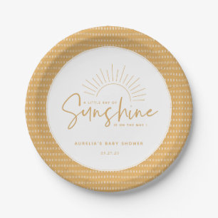 Boho Sunshine Baby shower Paper Bord
