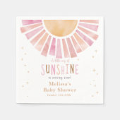 Boho Sunshine Baby shower Party servetten (Voorkant)