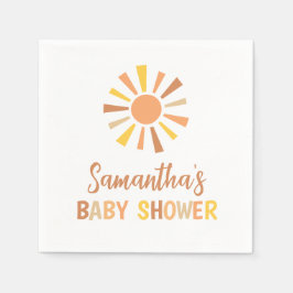 Boho Sunshine Baby shower Servet