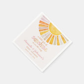 Boho Sunshine Baby Shower Servet (Hoek)