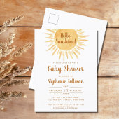 Boho Sunshine Baby shower Uitnodiging Briefkaart