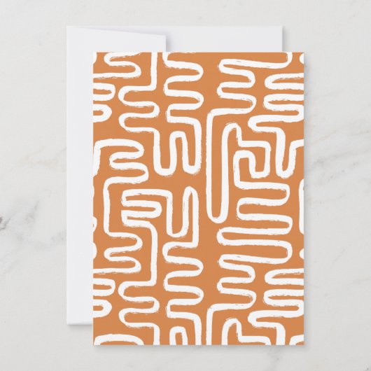 Boho Sunshine | Baby shower van de soort "Sun Thme Kaart (Achterkant)