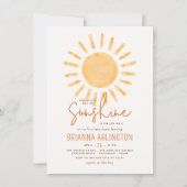 Boho Sunshine | Baby shower van de soort "Sun Thme Kaart (Voorkant)