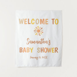 Boho Sunshine Baby shower Wandkleed